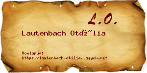 Lautenbach Otília névjegykártya